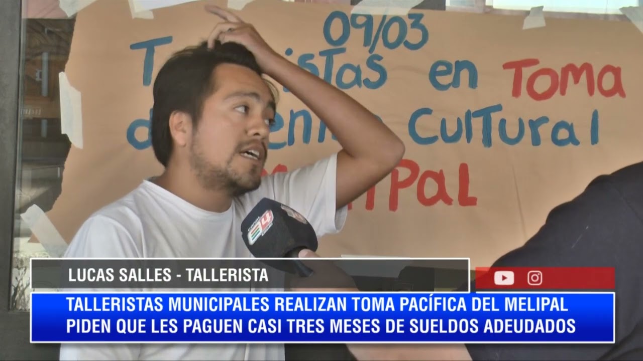 LUCAS SALLES: TALLERISTAS TOMAN PACIFICAMENTE EL MELIPAL