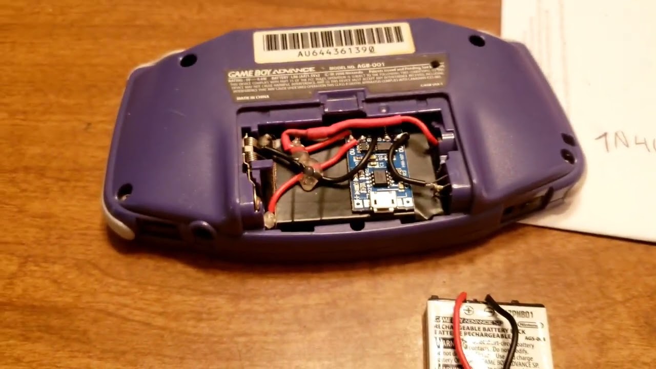 DIY Dirt Cheap USB Rechargeable GBA Battery