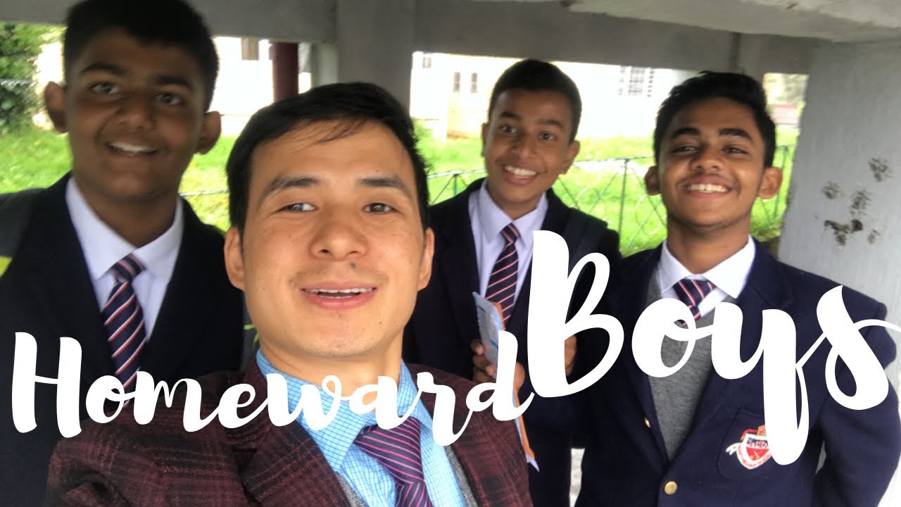 St.Paul’s School boys leaving for Summer Break after First Term Examination. 