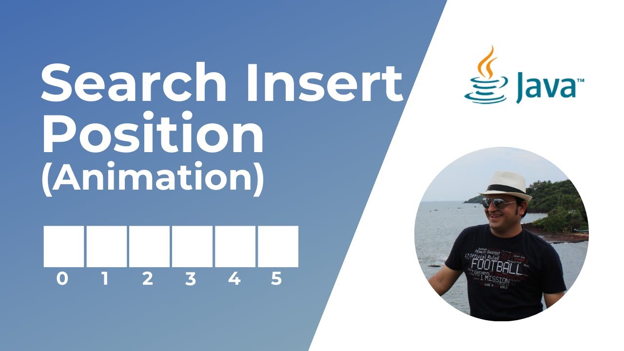 Search Insert Position in a Sorted Array | Animation | Leetcode #35 | Coding Interview Question