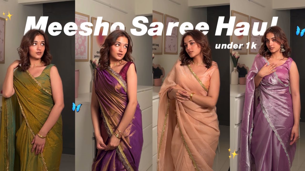 Meesho Saree Haul💗| Viral Saree's ✨| Under budget 🤭| Farewell, Functional ,Festive 🥰