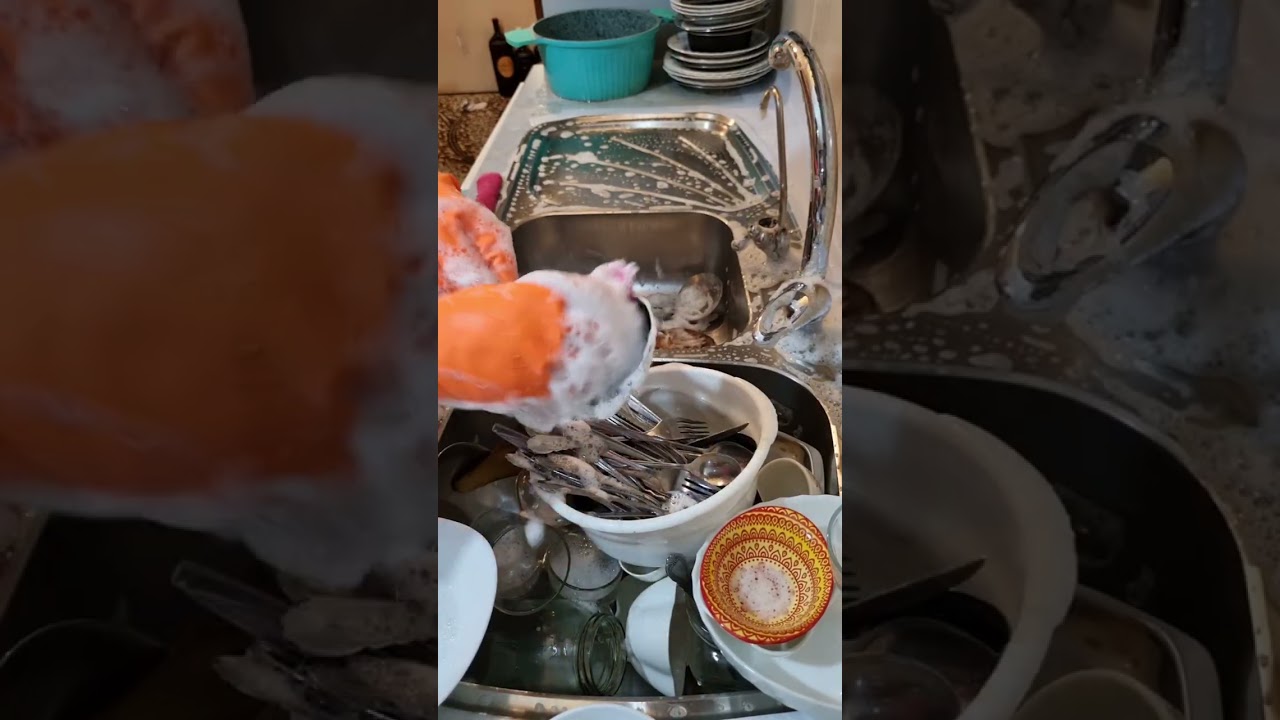 ASMR Dishwashing Satisfying | The Sink Everyone Leaves for Later