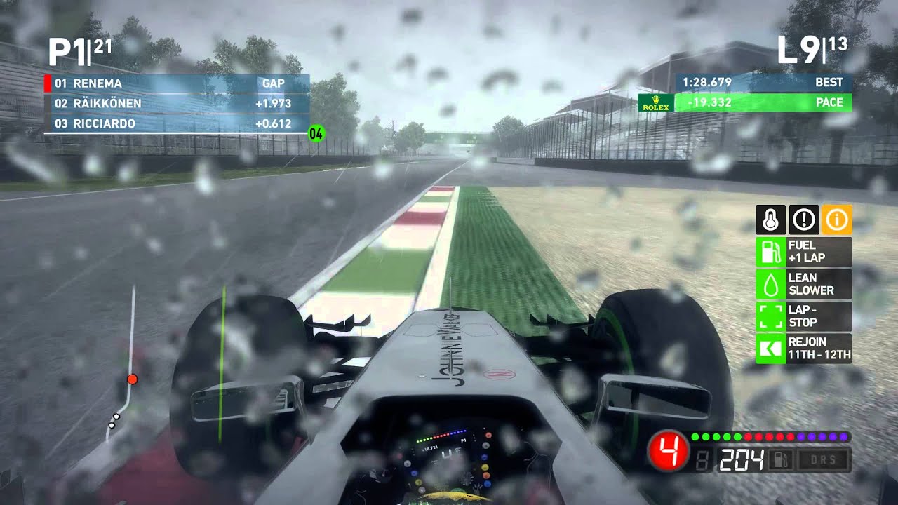 F1 2014 - Funny Monza Career Race - Safety Car + rain + heavy rain