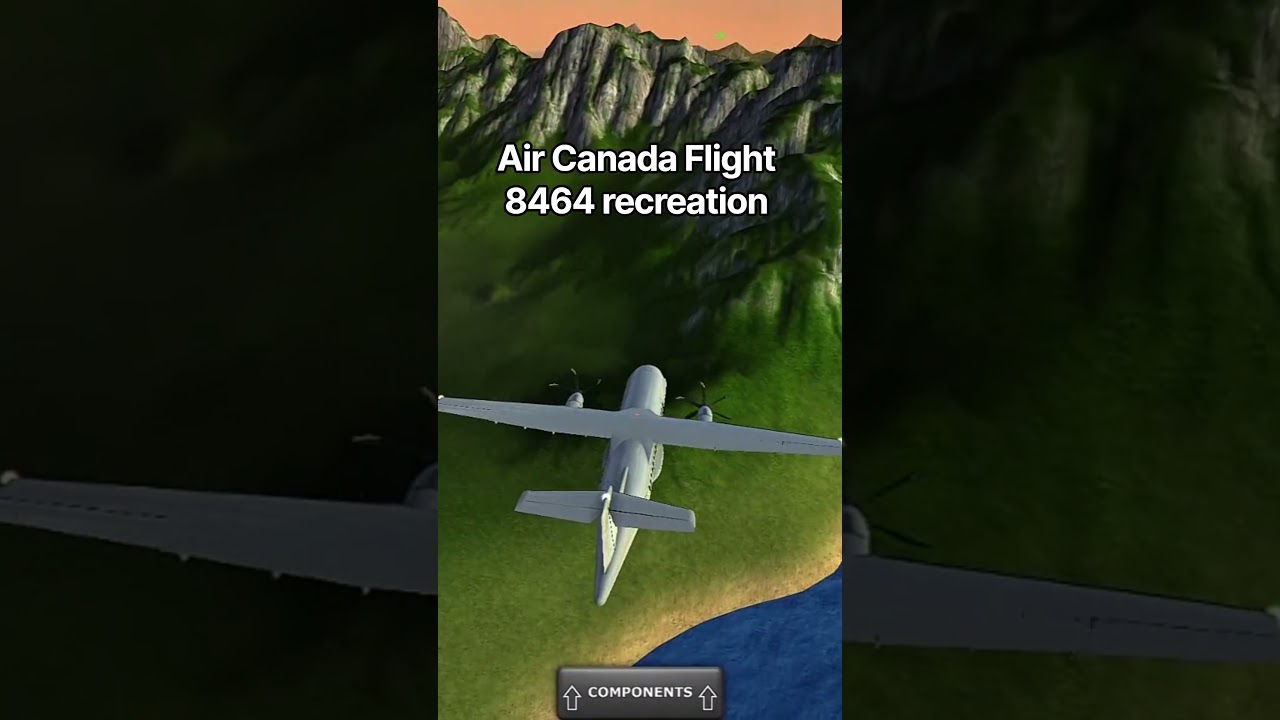 Air Canada Flight 8464 Crash Recreation | #aircanada #plane #crash #8464
