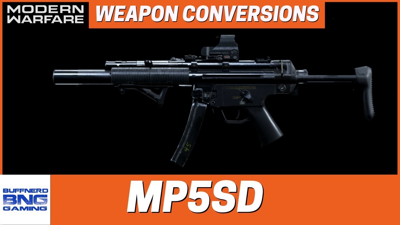 MP5SD Weapon Conversion - Call Of Duty Modern Warfare
