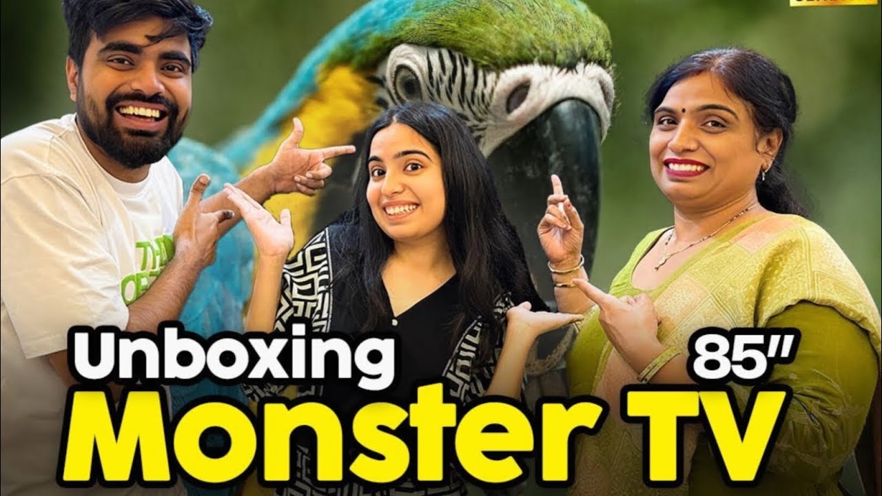 Ghar Laye Monster TV 😱| TCL 85 Inch T8C QLED Smart Google TV 🤩 @Priyal_Kukreja #shorts 