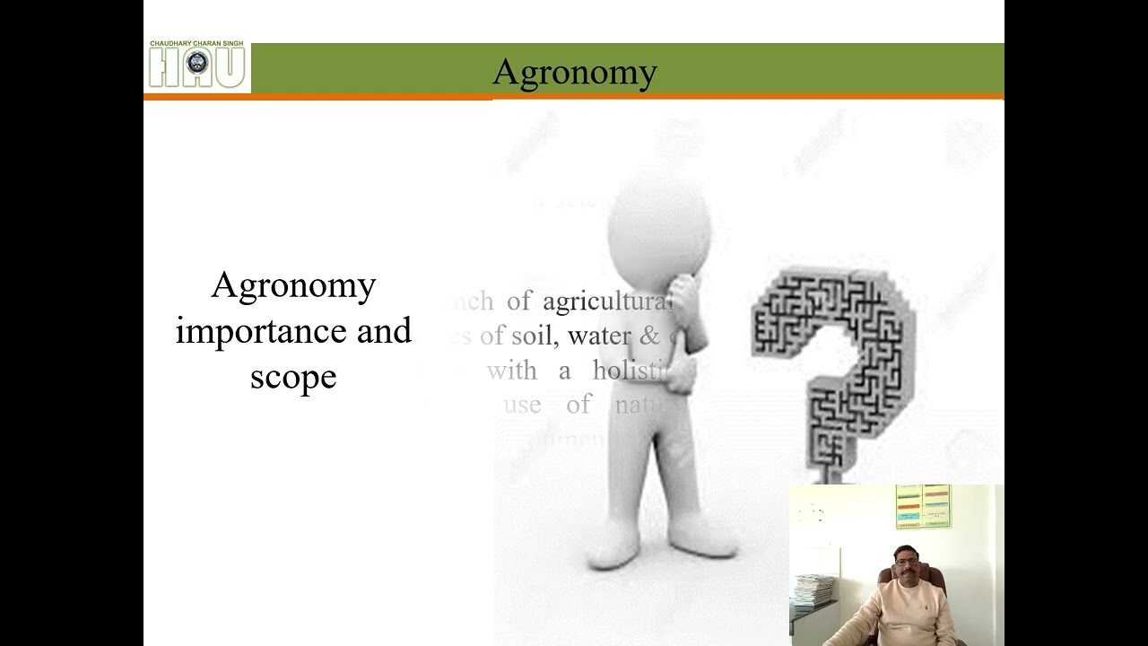 lecture 1 Agron 101 # fundamentals of Agronomy#Agronomy and scope