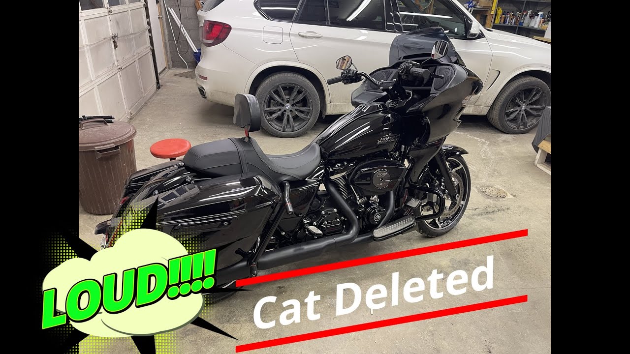 Harley Davidson 2024 Road Glide Catalytic converter removed.