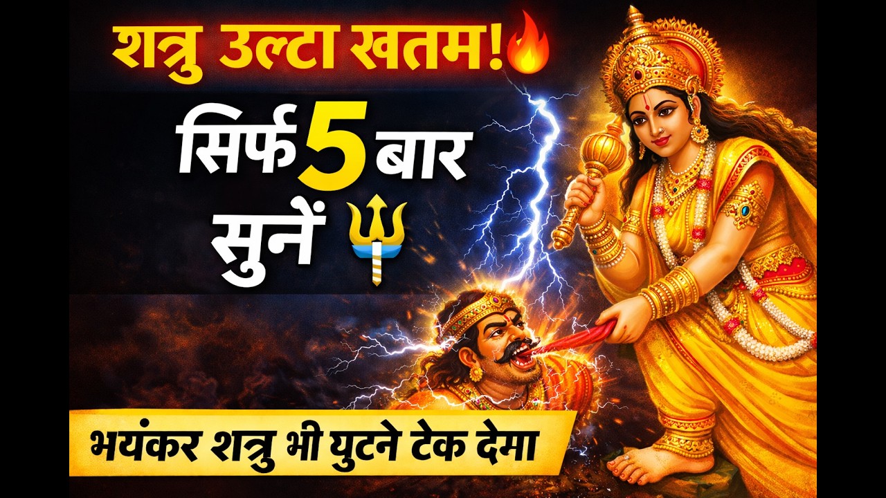 बाधा मुक्ति 𝐌𝐚𝐚 𝐁𝐚𝐠𝐥𝐚𝐦𝐮𝐤𝐡𝐢 𝐌𝐚𝐧𝐭𝐫𝐚: सिर्फ पांच बार में शत्रु उल्टा खतम 🔥 Maa 𝐁𝐚𝐠𝐥𝐚𝐦𝐮𝐤𝐡𝐢 Mantra 𝐒𝐢𝐝𝐝𝐡𝐢