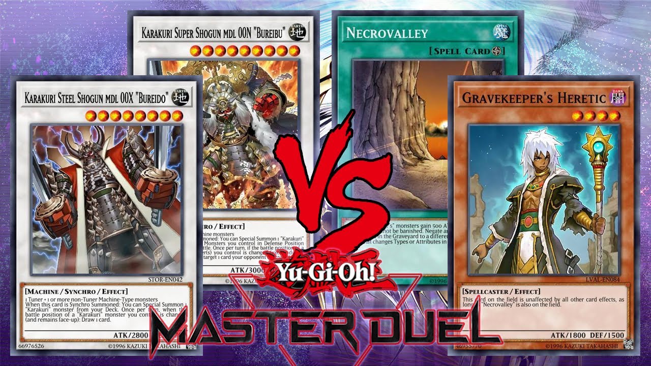 Karakuri Earth Machine Vs Gravekeeper/ Necrovalley | Yu Gi Oh! Master Duel