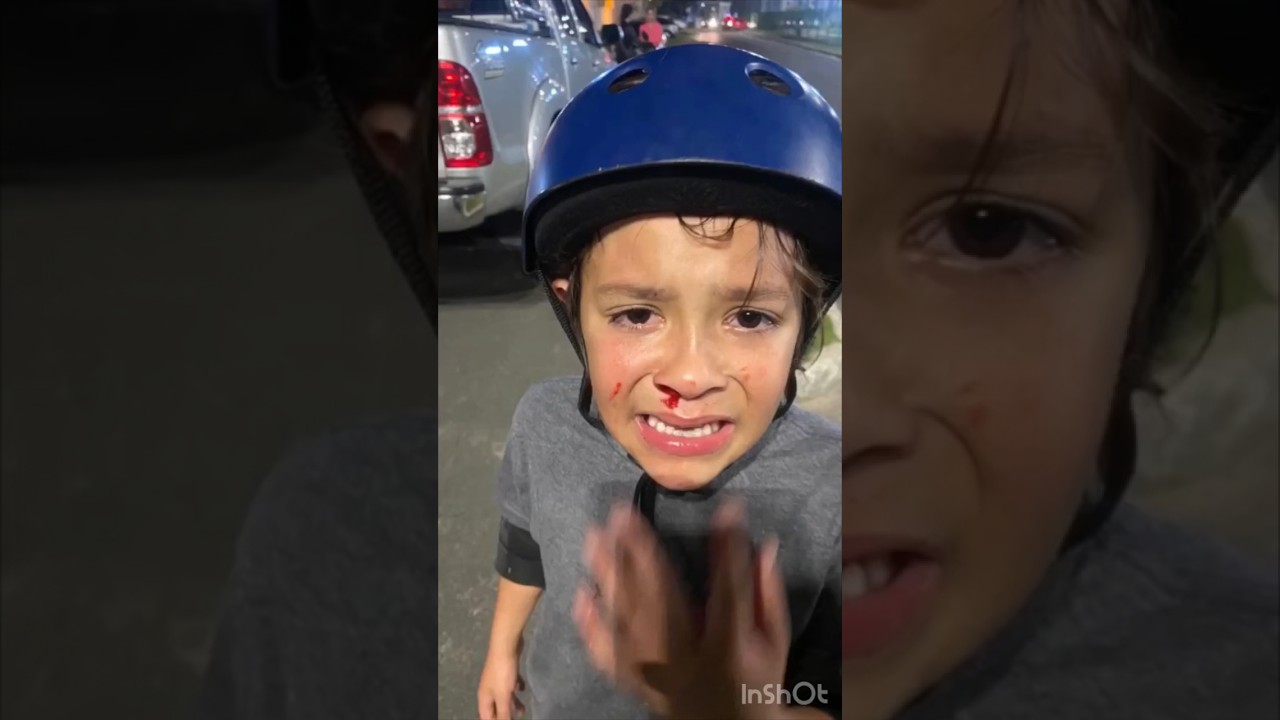 O capote foi feio de skate - manobra nova - skate kids - kid - tombo de skate - #skateboarding