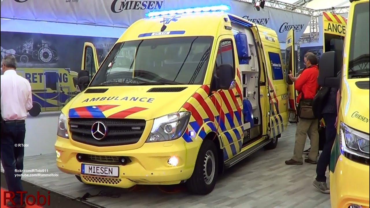 Dutch ambulance made by Miesen on the RETTmobil 2018 expo in Germany