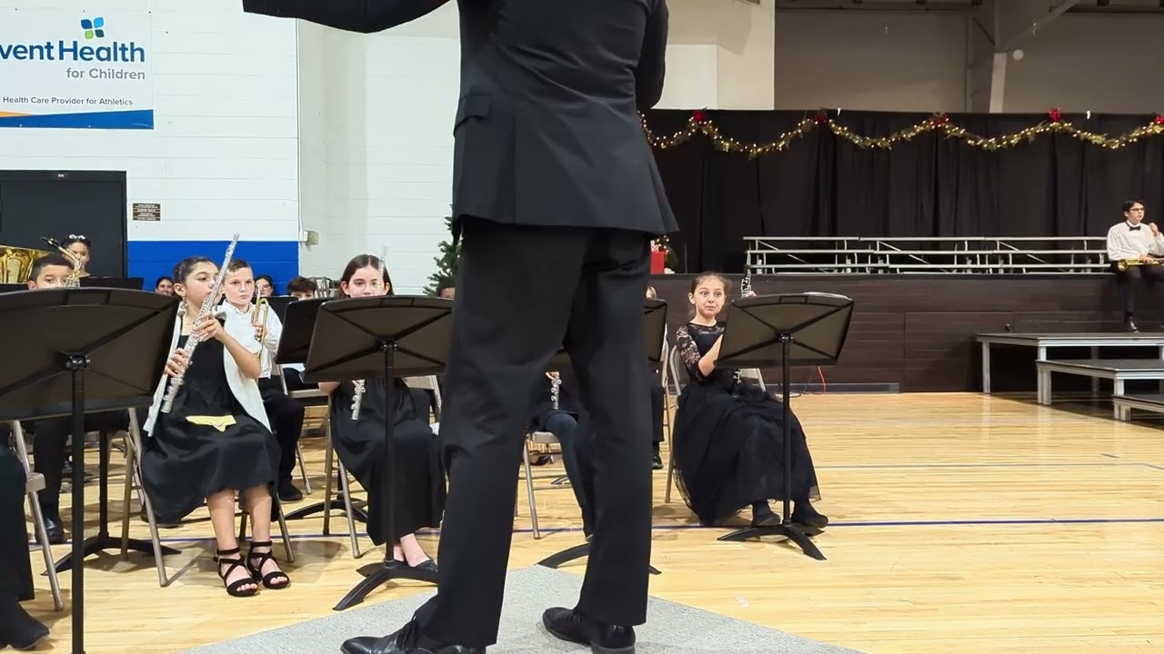 Emily band recital Christmas 2024