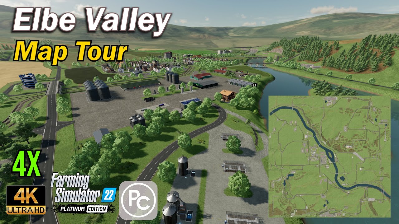 Elbe Valley 4X | Map Tour | Farming Simulator 22