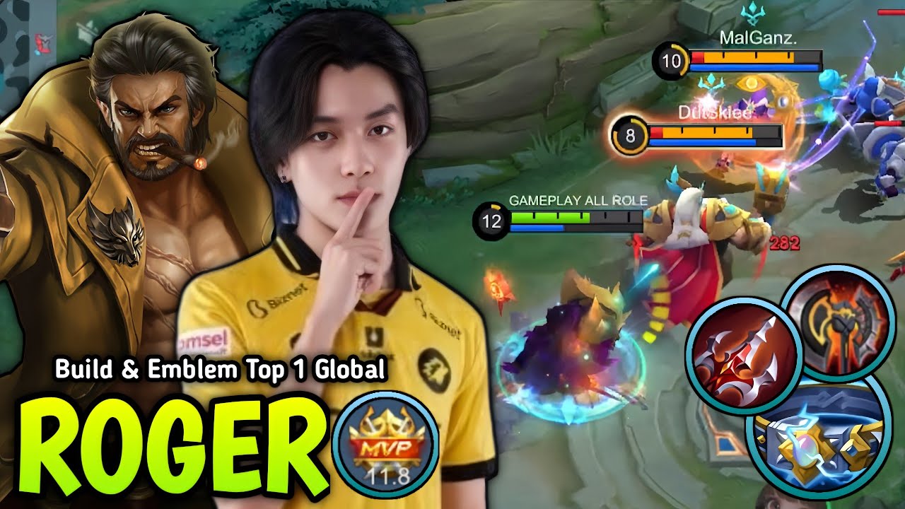 THANK YOU ONIC KAIRI FOR ROGER NEW 1 SHOT BUILD & EMBLEM FROM MPL S14 😱 - BUILD TOP 1 GLOBAL ROGER