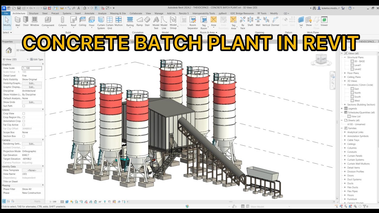 Concrete Batch Plant in Revit