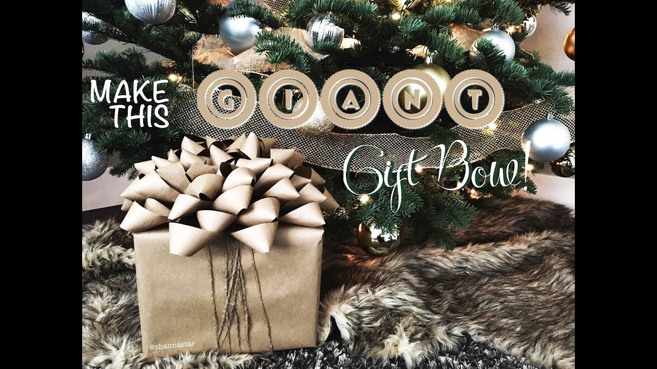 DIY Paper GIANT gift bow Tutorial