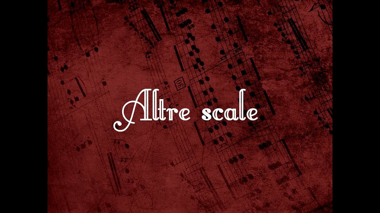 Intervalli, scale, accordi: Altre scale