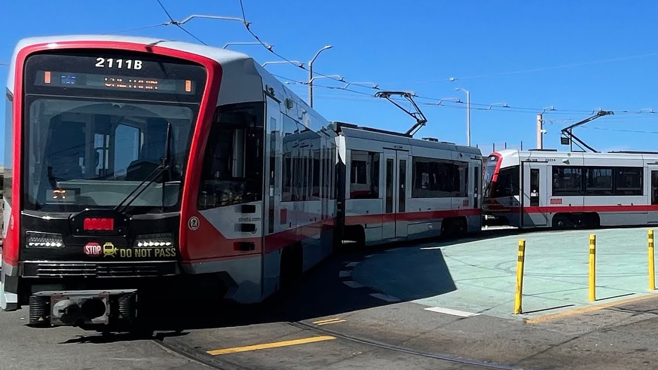 N Judah Full Route Northbound to Caltrain #2111 Siemens S200