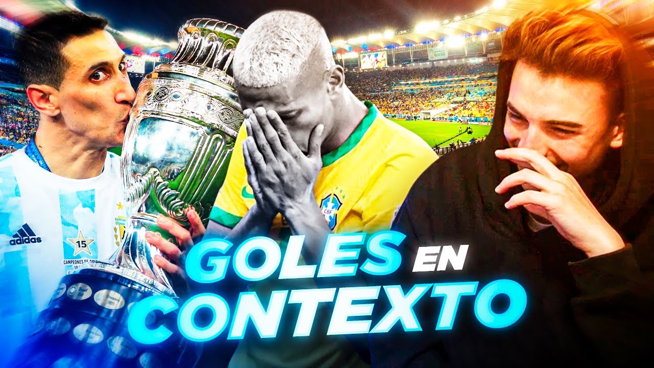 REACCIONANDO a Goles en contexto - Di María vs Brasil (2021)