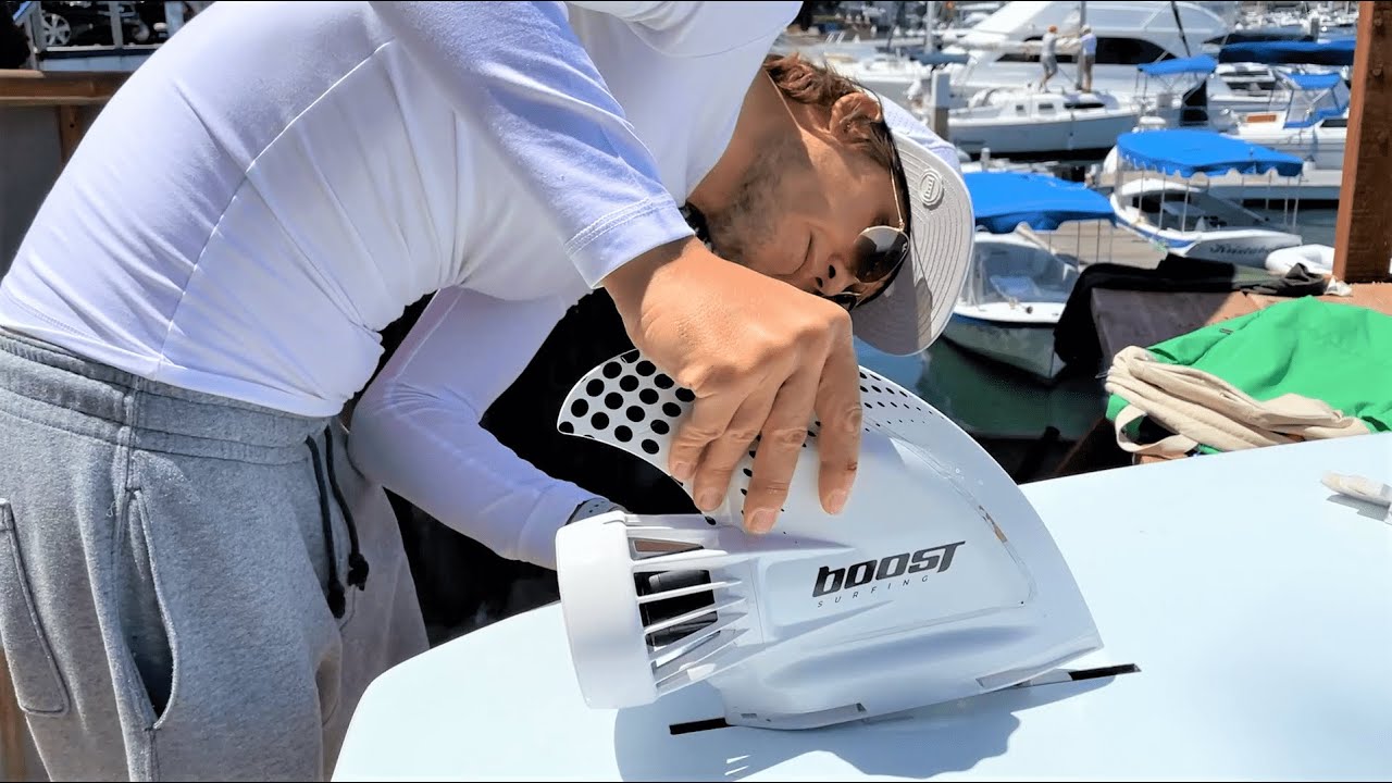 Testing the Boost Fin on a SUP