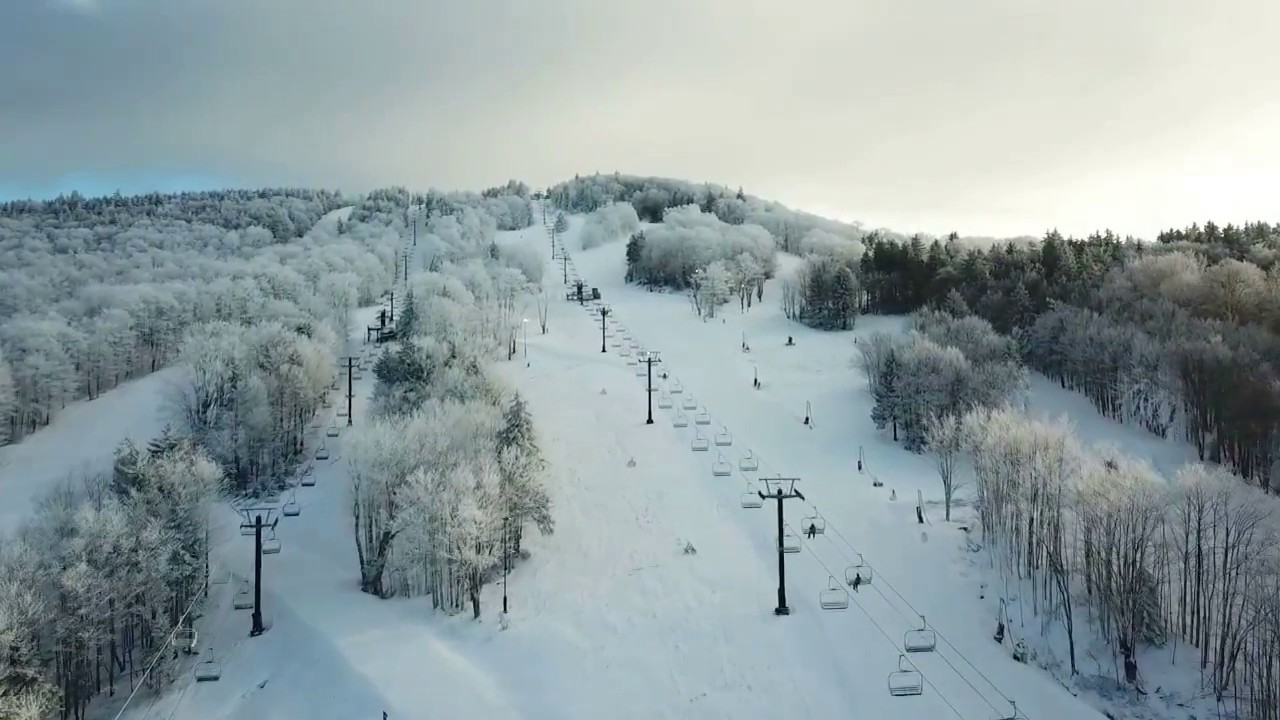 Canaan Valley Resort Ski Slopes - Drone Footage