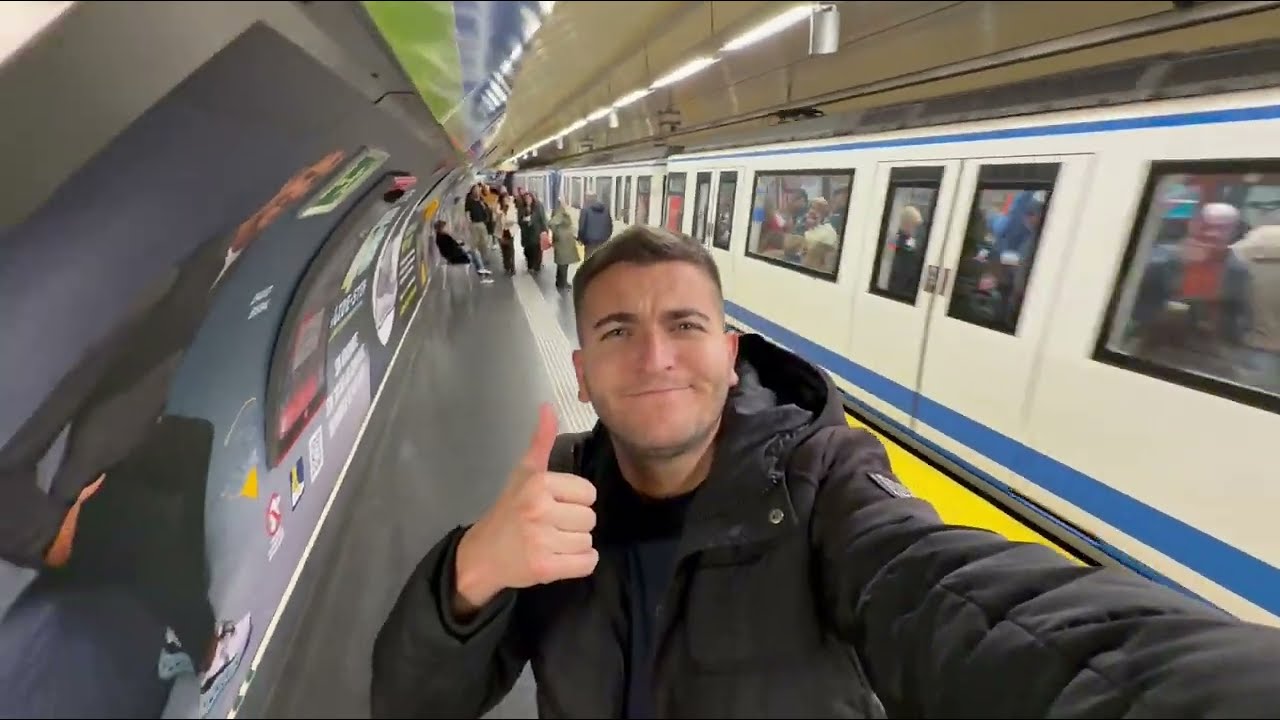 INSIDE 🚇 Metro de Madrid (Viaje PROSPERIDAD a CALLAO, estaciones) - Madrid SUBWAY (España, Spain)