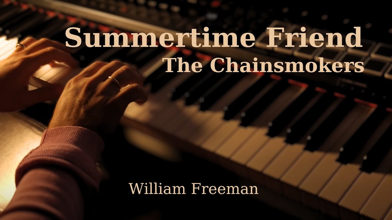 Summertime Friends - The Chainsmokers | Piano Cover (Sheet Music)