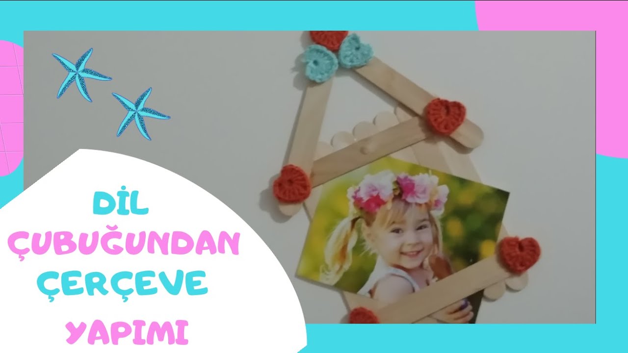 DİL ÇUBUĞUNDAN ÇERÇEVE YAPIMI || EĞLENCELİ VE KOLAY ÇERÇEVE YAPIMI || ÇERÇEVE YAPIMI