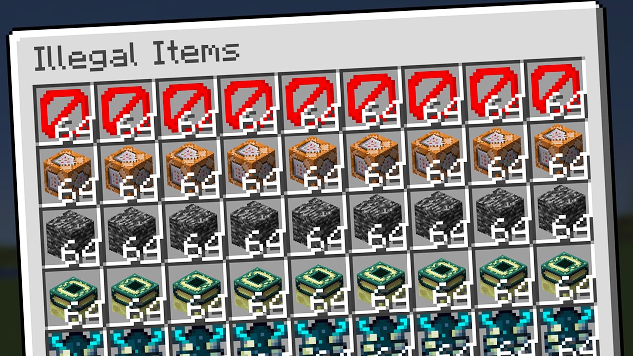 I Found Every ILLEGAL Items In This Minecraft SMP...