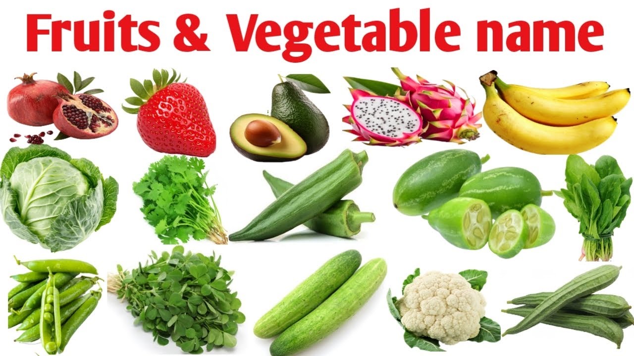 Fruits and Vegetables Name in English and Hindi with Pictures and Spelling for kids |फल औंर सब्जीयां