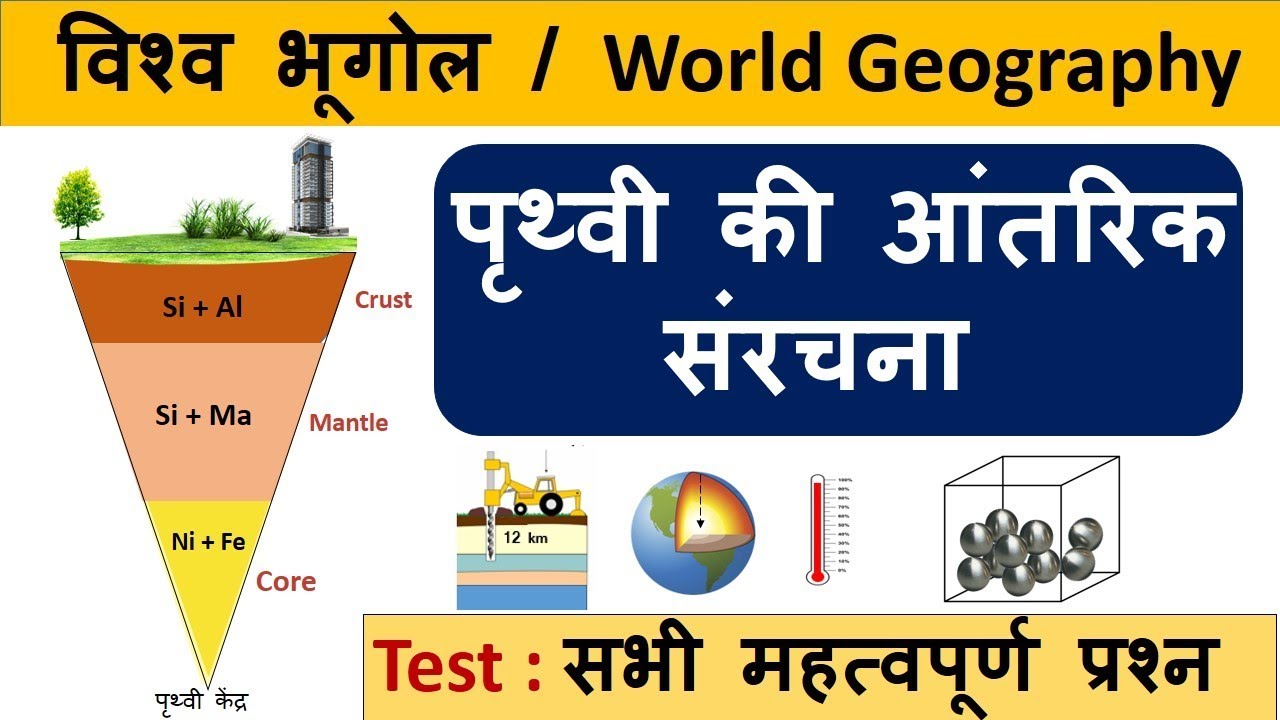 World Geography : पृथ्वी की आंतरिक संरचना & All Important Questions -CrazyGkTrick