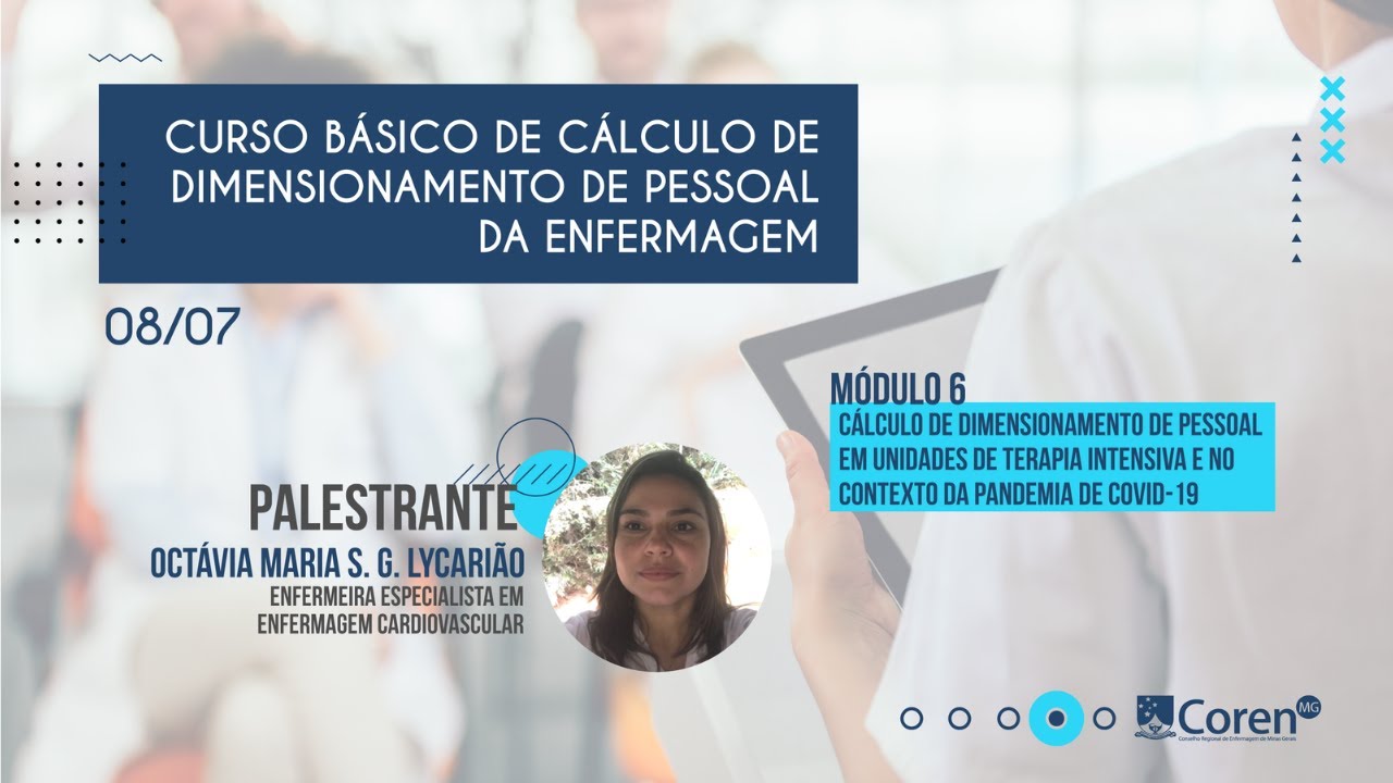 Módulo 6 - Curso Básico de Cálculo de Dimensionamento de Pessoal de Enfermagem