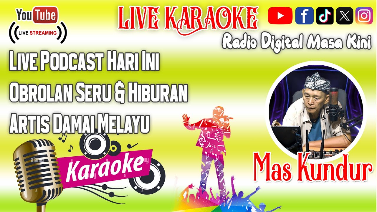 Live Podcast Hari Ini: Obrolan Seru & Hiburan Artis Damai Melayu