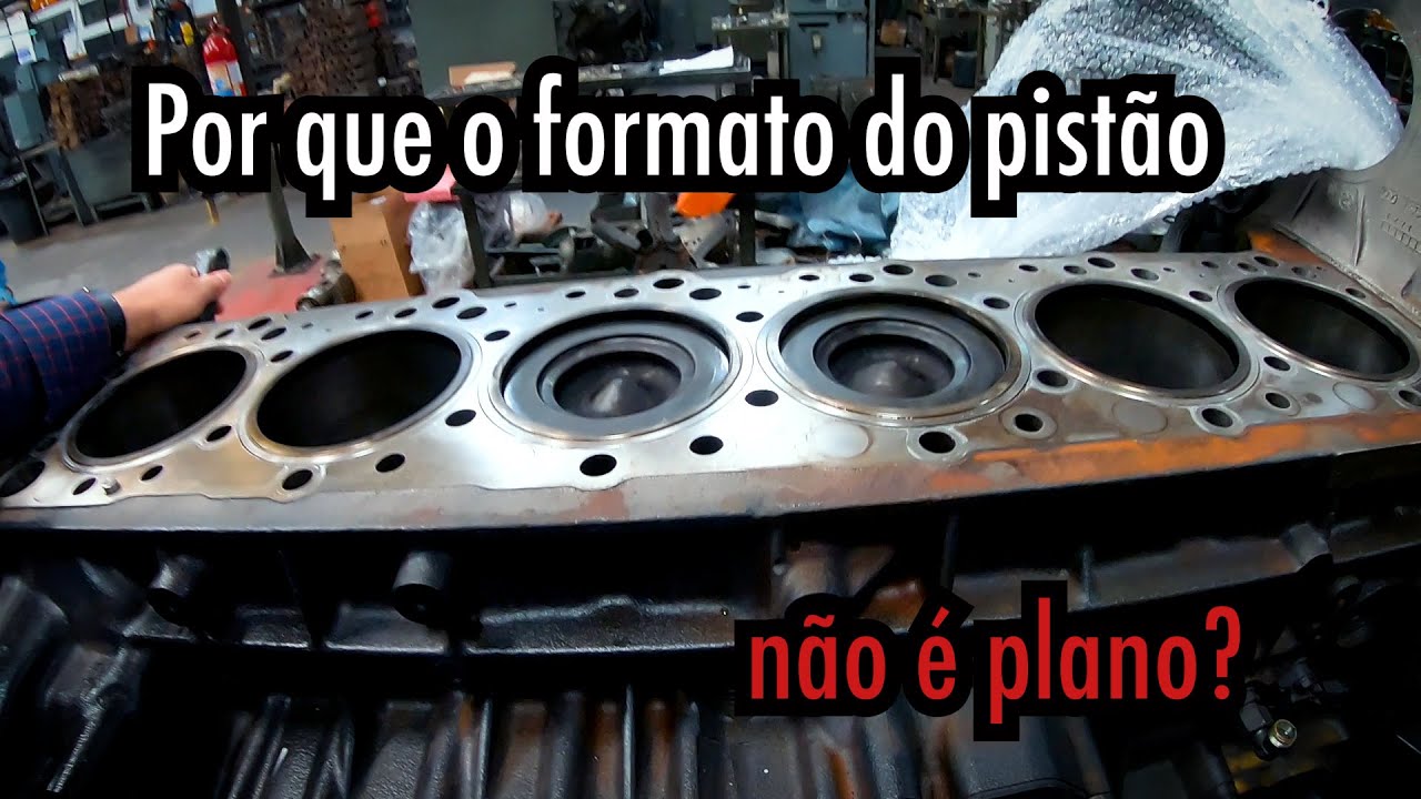 Motor FPT Cursor 13 Litros - Entenda os desenhos na CABEÇA do PISTÃO