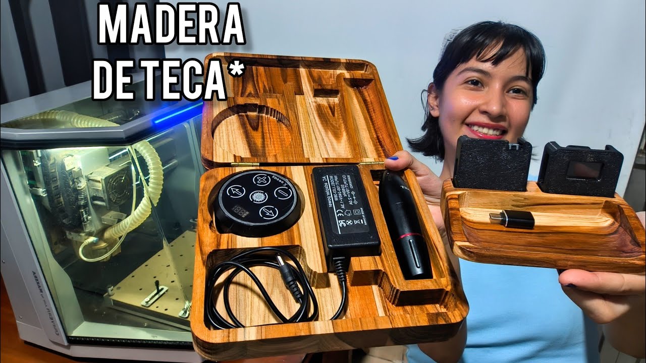 PROYECTOS CON CNC Y MADERA DE TECA (Makera Carvera Air)