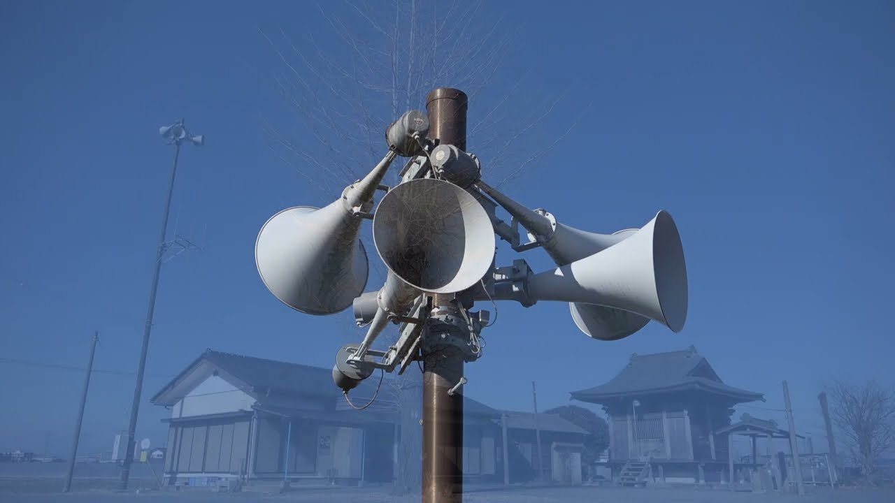 防災行政無線チャイム　栃木県真岡市12時「真岡市民の歌」(2)