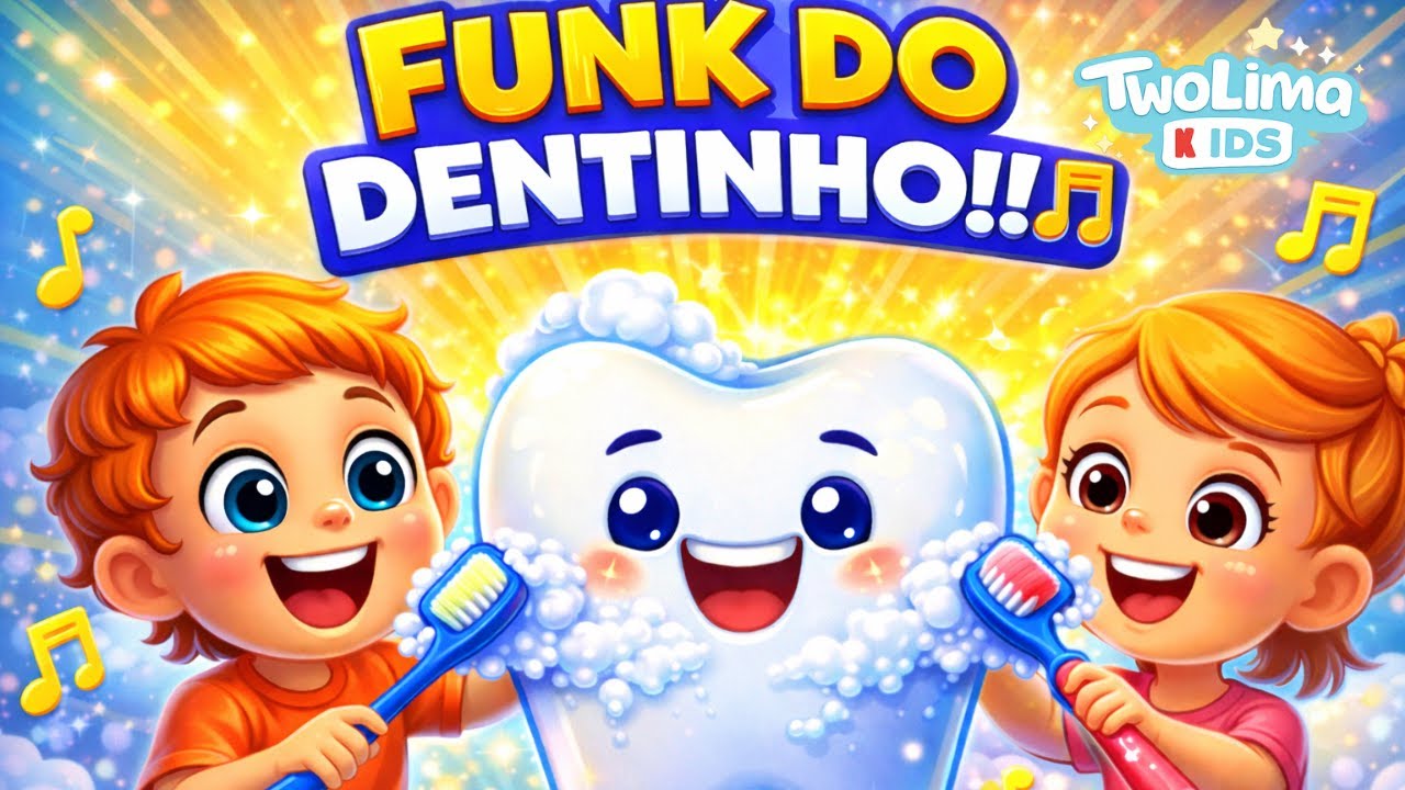Funk do Dentinho 🦷🎵 | Música Infantil Educativa | TwoLima Kids