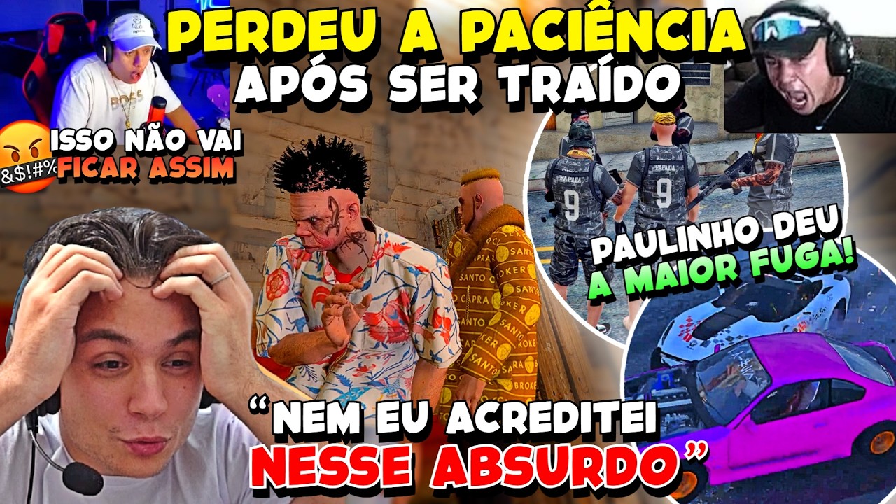 NÃO GOSTOU!😱🔥PAULINHO LOKO FECHA NEGÓCIO RARO & DELEGA NÃO ACEITA PERDER GTA RP