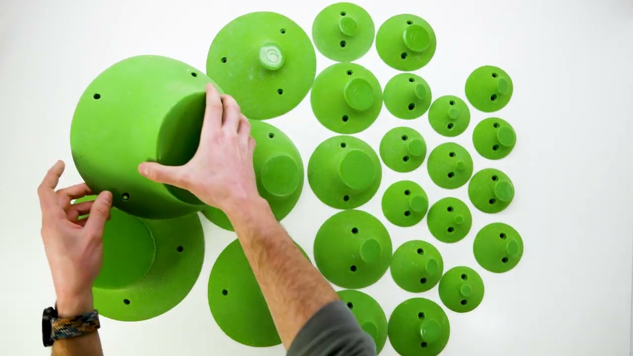 Presas de escalada doble textura - Nubia Family