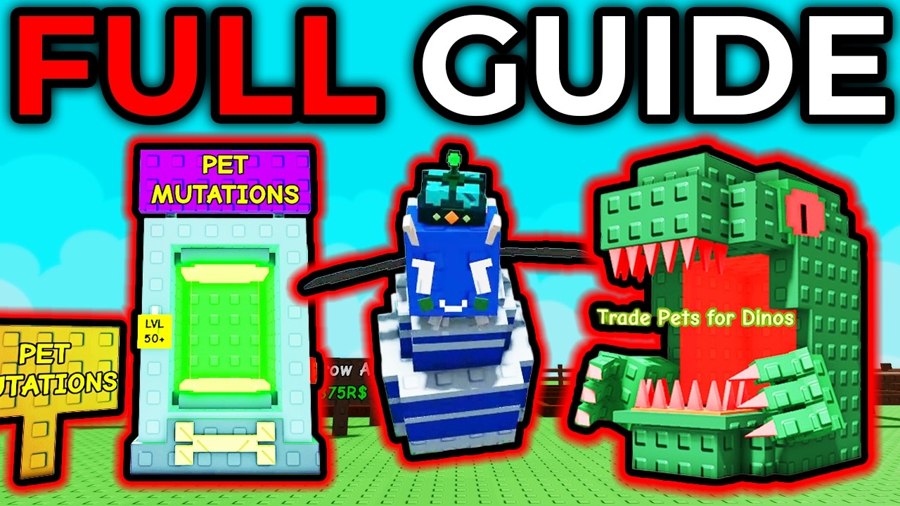 COMPLETE GUIDE to The PET MUTATION UPDATE in Grow a Garden!