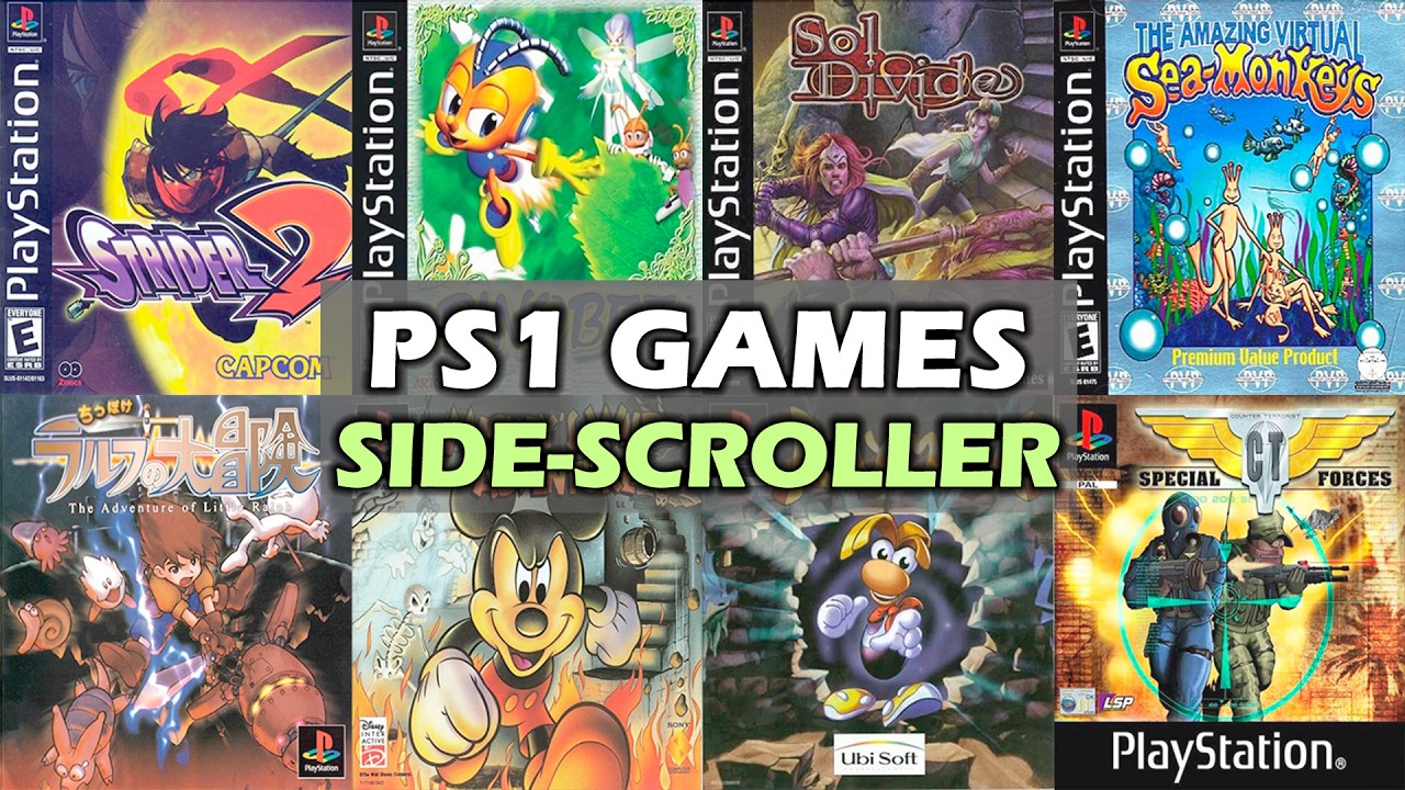 THE 30 BEST PS1 2D SIDE SCROLLER GAMES  || PS1 GAMES