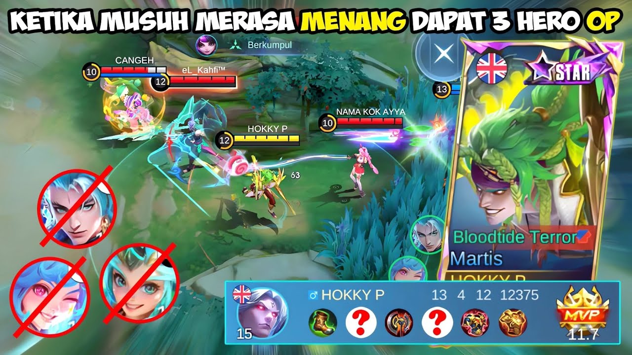GA USAH PANIK LAWAN HERO META! MARTIS BANTAI PAKAI BUILD HARAM INI🔥BEST BUILD MARTIS TOP GLOBAL 2025