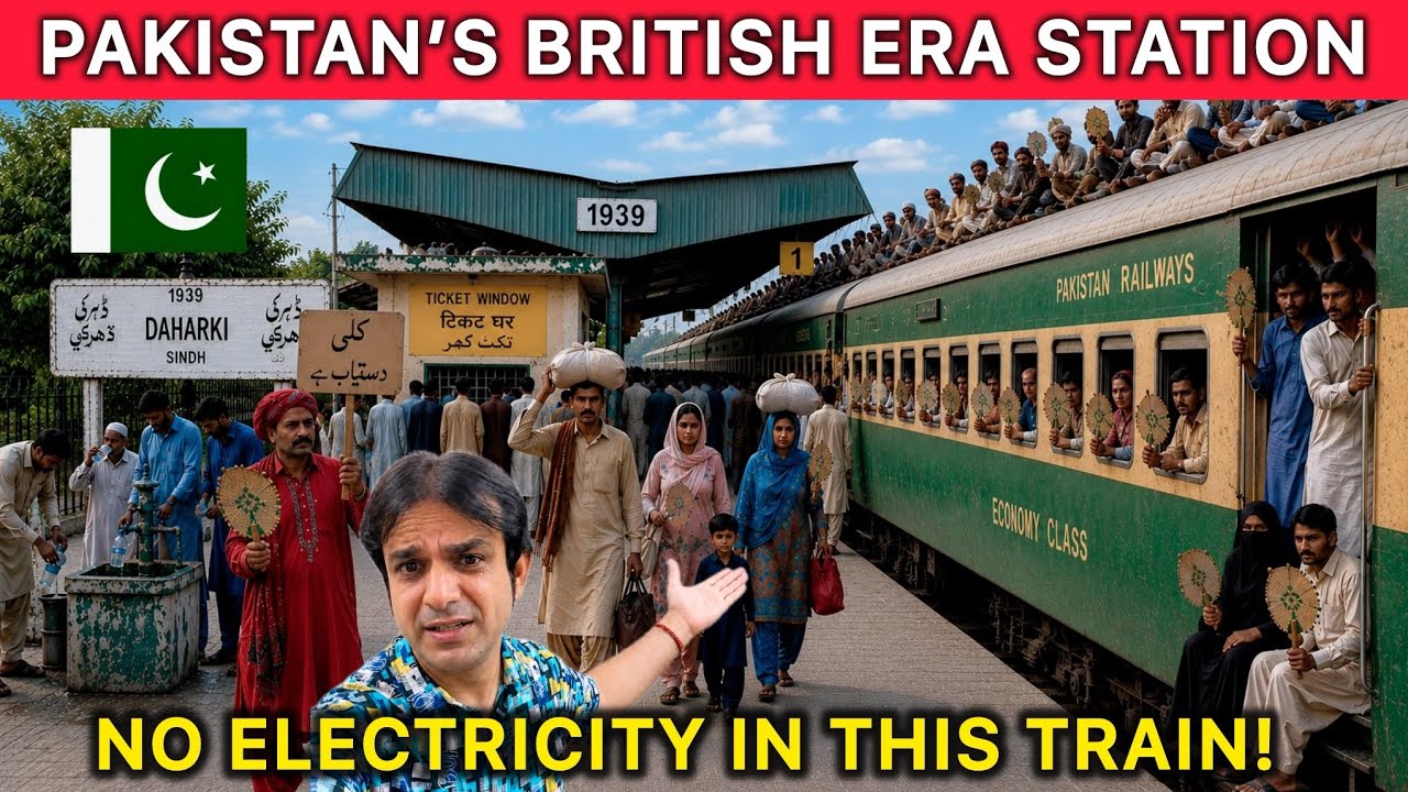 Pakistan&rsquo;s British Era Railway Station 🇵🇰 | No Electricity Inside the Train! 
