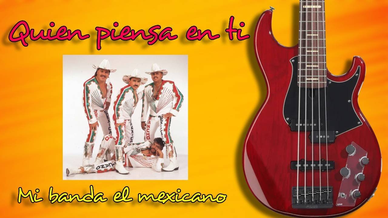 Quien piensa en ti - Mi banda el mexicano - bass cover #yamahabb735a