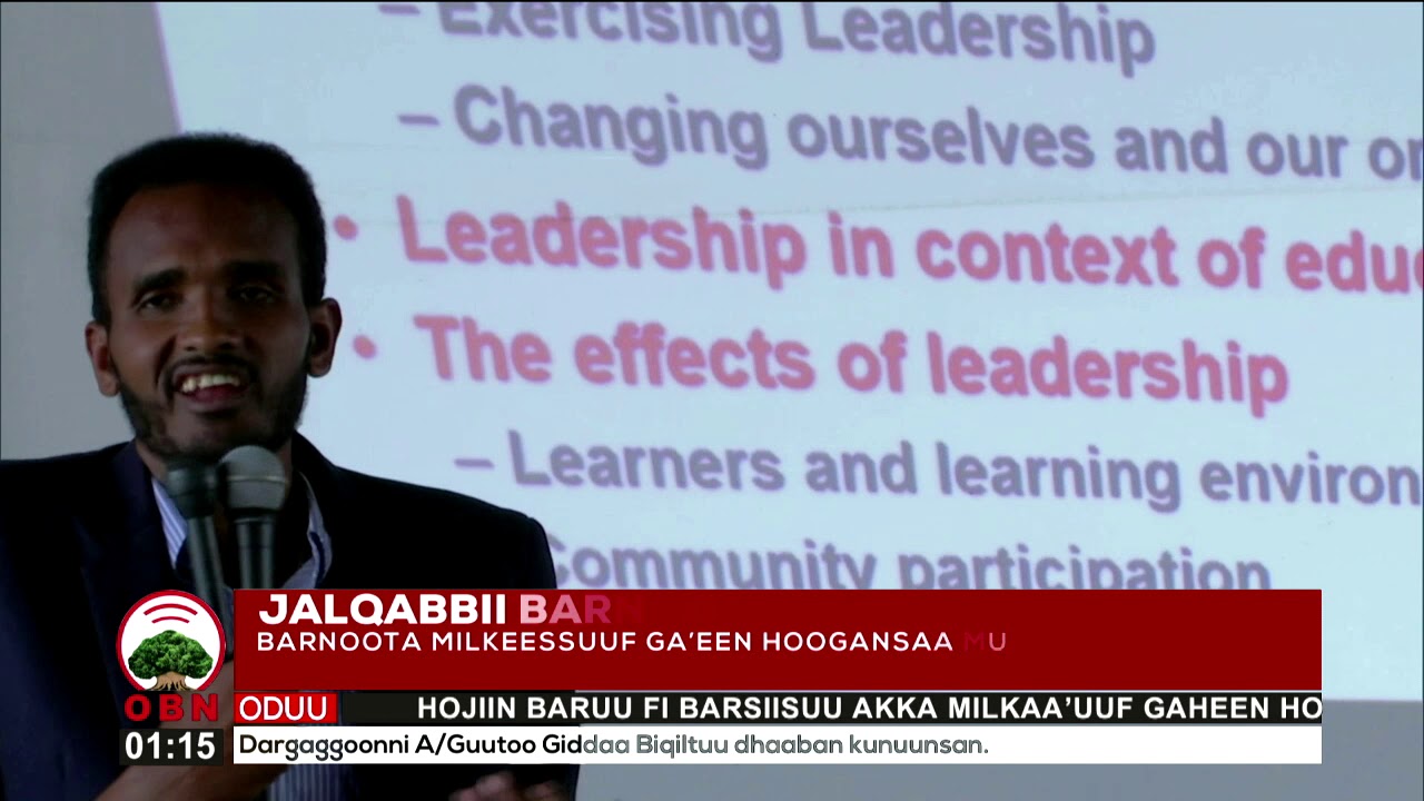 Yuunivarsiitiin Wallaggaa hoggansa manneen  barnootaaf leenjii kenne.08 02 2013