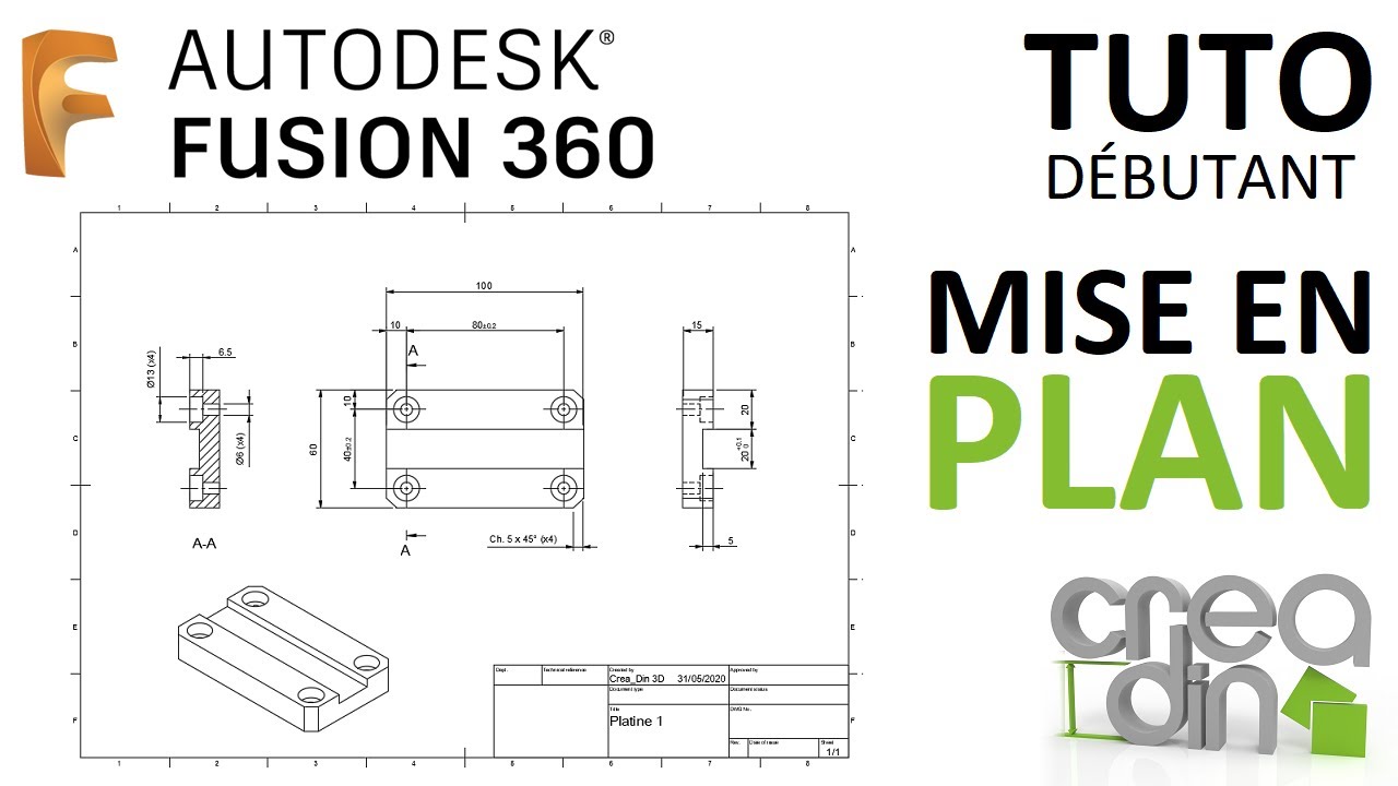 [TUTO DEBUTANT] - Les bases de la mise en plan sur Fusion 360
