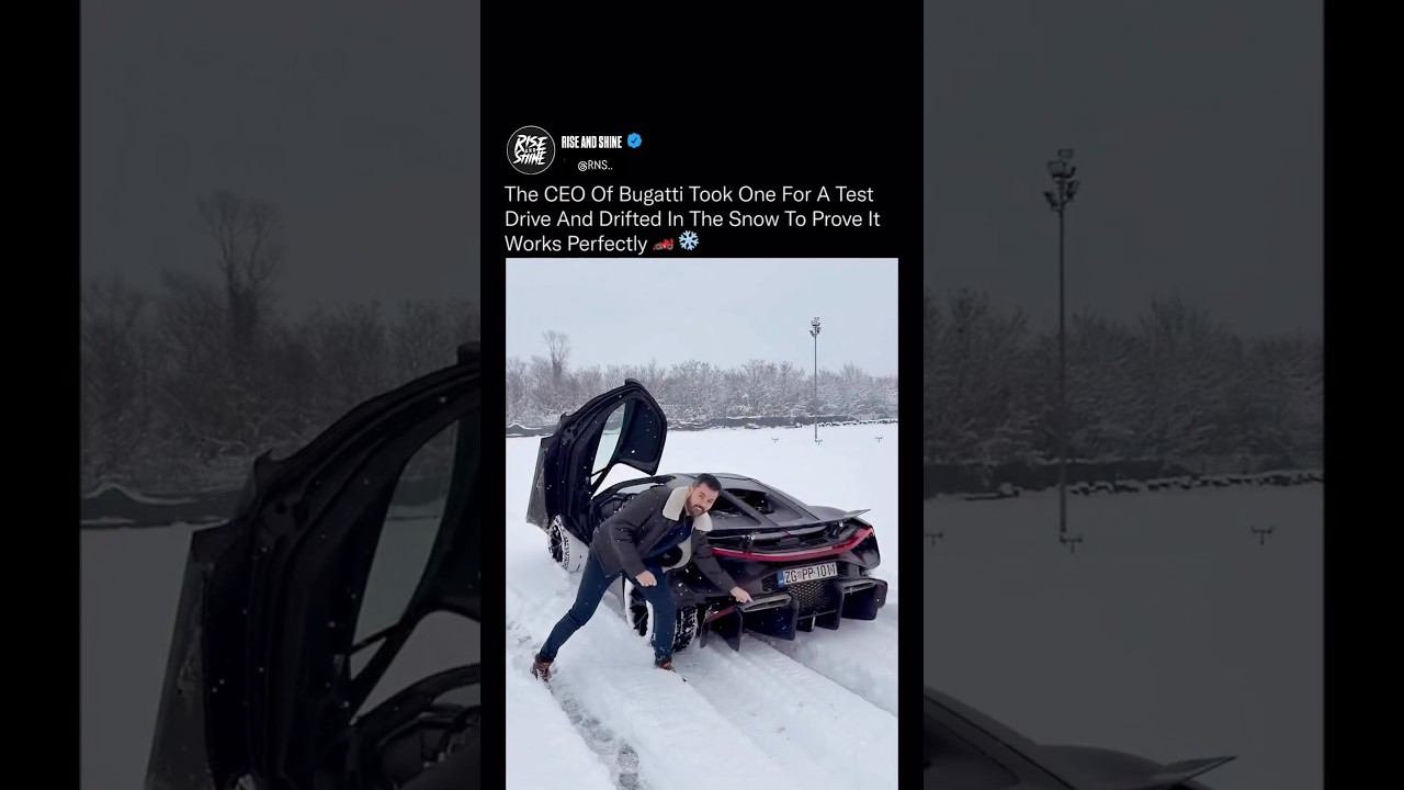 This is how billion-dollar cars get tested… Bugatti🏎️❄️ 