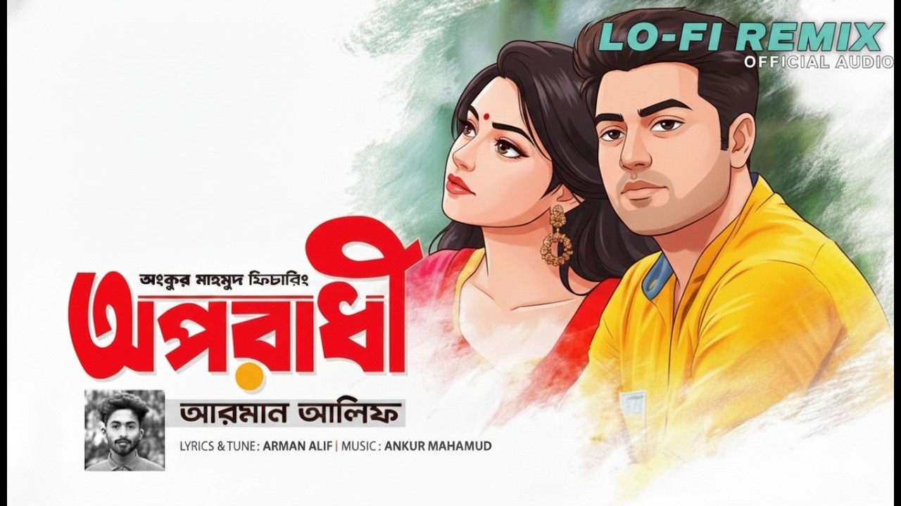 Oporadhi - Lo-fi Remix | Arman Alif | Cartoon Style Animation | Chill Mood | SM Music Bangla