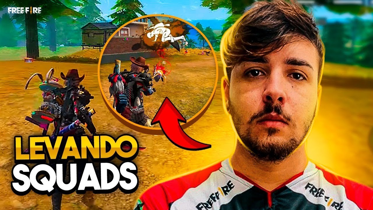 DESTRUINDO SQUADS E MITANDO DE AWM NO FREE FIRE!